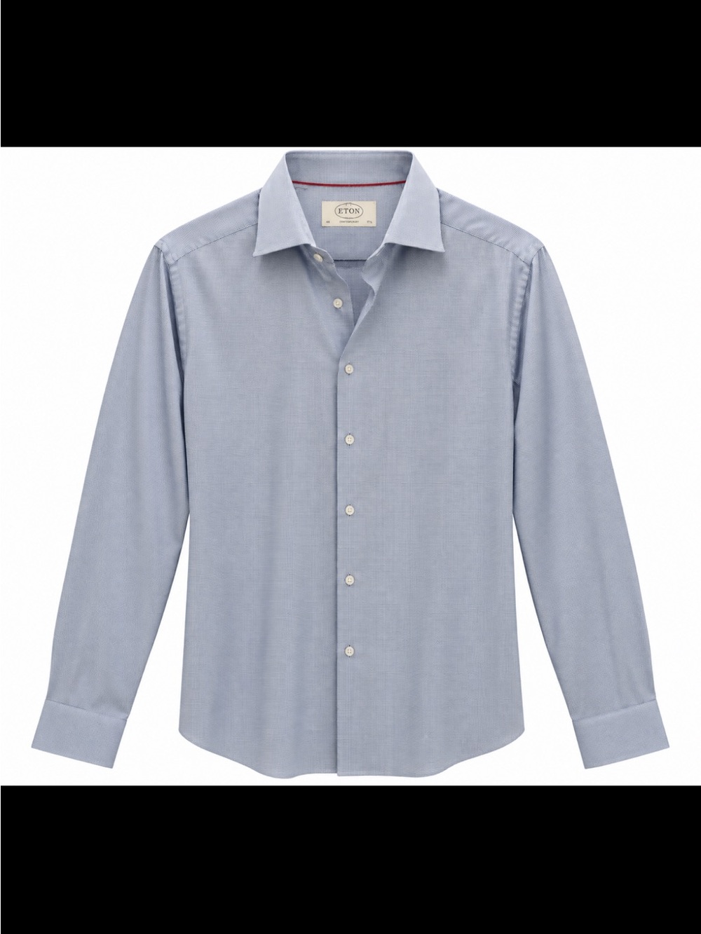 Eton Men's Light Blue Button-Front Dress Shirt